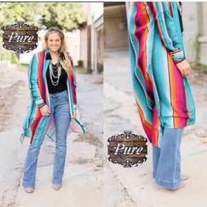 Crazy Train Serape Multi Color Duster